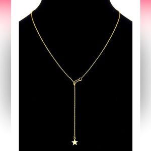 MWT 14 Karate Gold Star and Moon Necklace